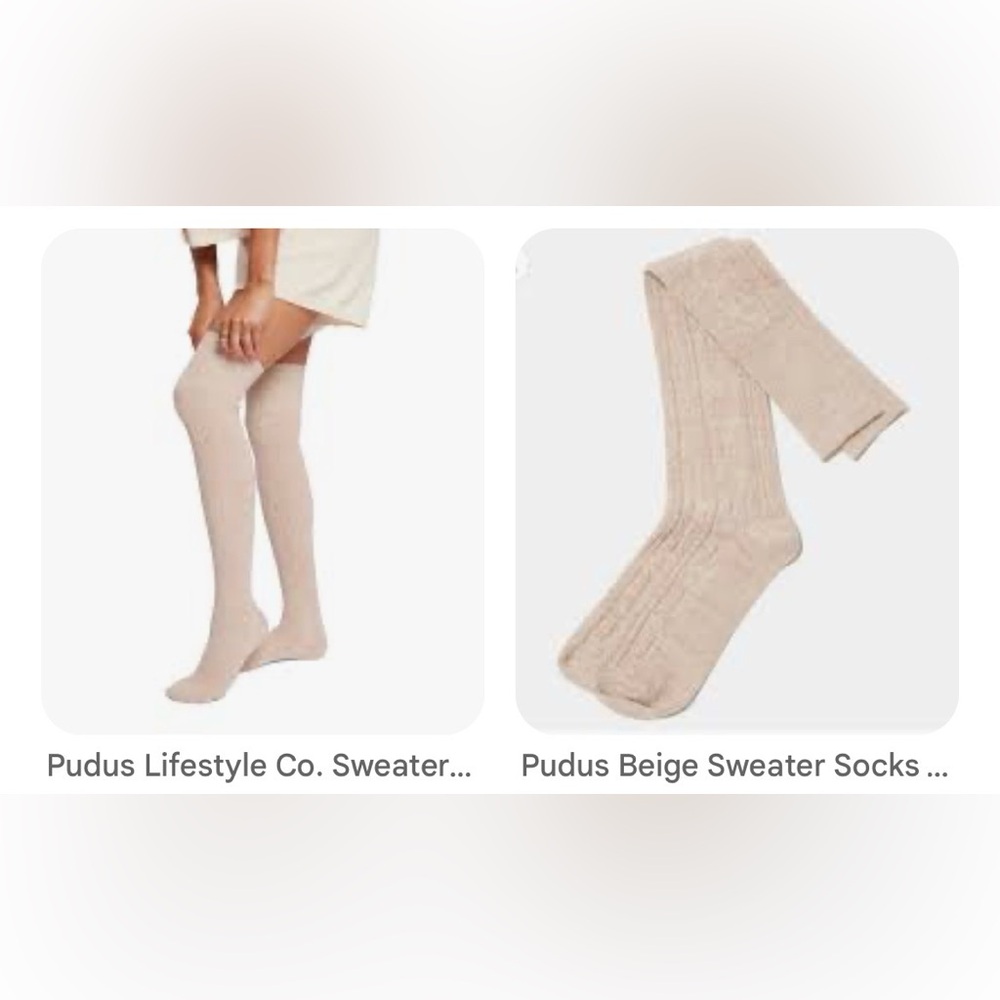 Thigh-high Sweater Socks